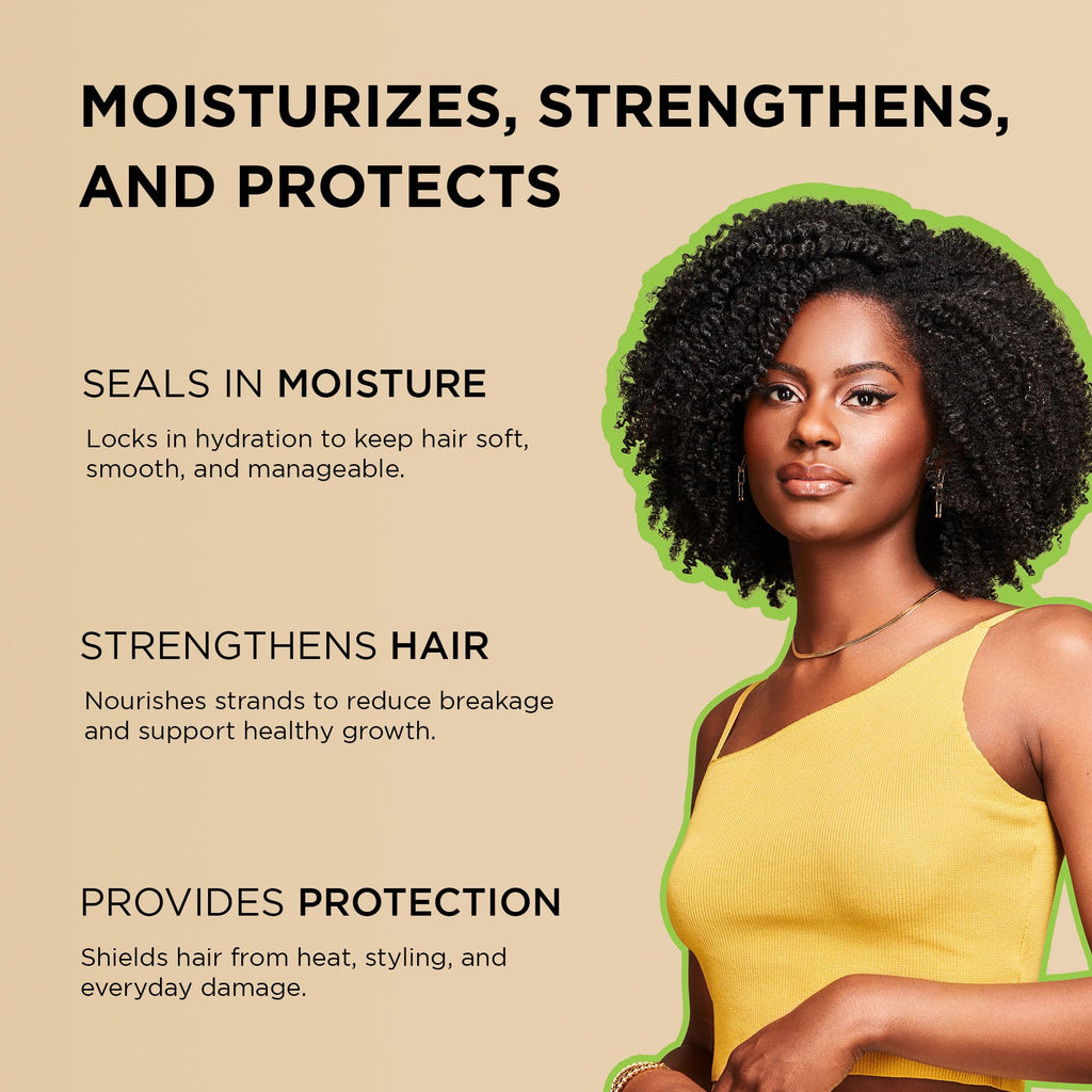 African Pride Moisture Miracle 5 Essential Hair Oils, 8 Oz | Argan, castor, grapeseed, coconut & olive oils with vitamin E for shine, strength and moisture