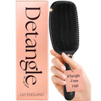 Lily England Detangler Hair Brush for Women for Curly Wet & Dry Hair, Rose