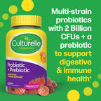 Daily Probiotic Gummies for Women & Men, Berry Flavor, 52 Count, Naturally-Sourced Daily Probiotic + Prebiotic
