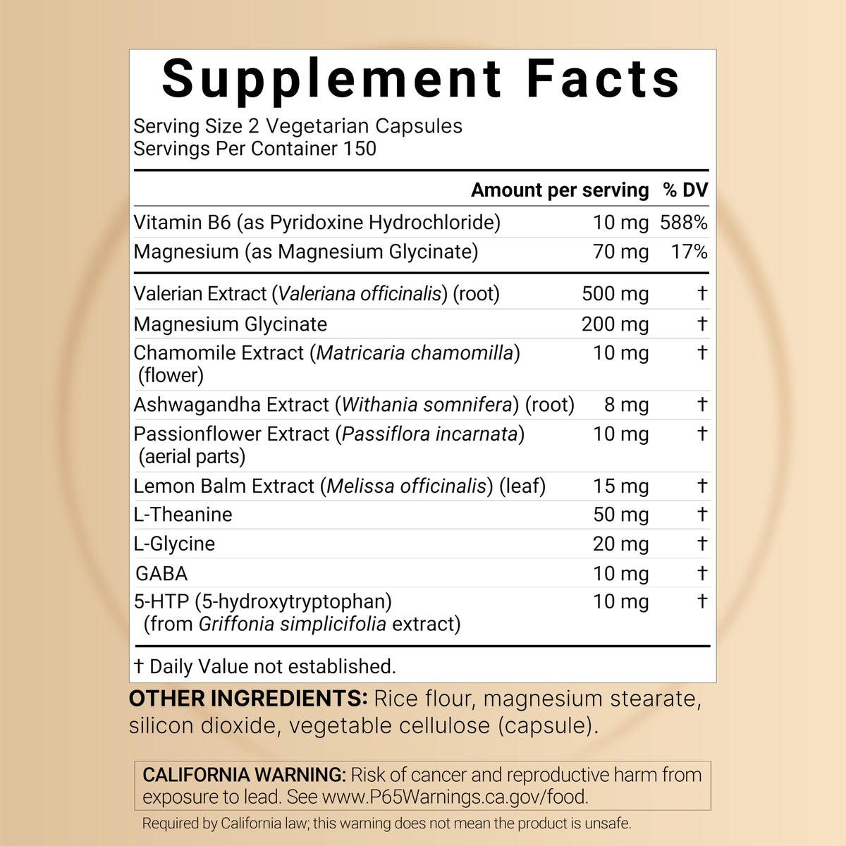 NatureBell Valerian Root for Sleep, 300 Veggie Capsules with Magnesium Glycinate, Chamomile, Passionflower, Lemon Balm, Ashwagandha, & More – Relaxation & Sleep Support Supplement – Melatonin Free