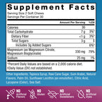 Force Factor Ultimate Magnesium Supplement with 330mg Magnesium Glycinate | Magnesium Citrate, Like Magnesium Gummies, Support Calm, Relaxation, Vegan & Gluten Free, Mixed Berry Flavor, 60 Soft Chews