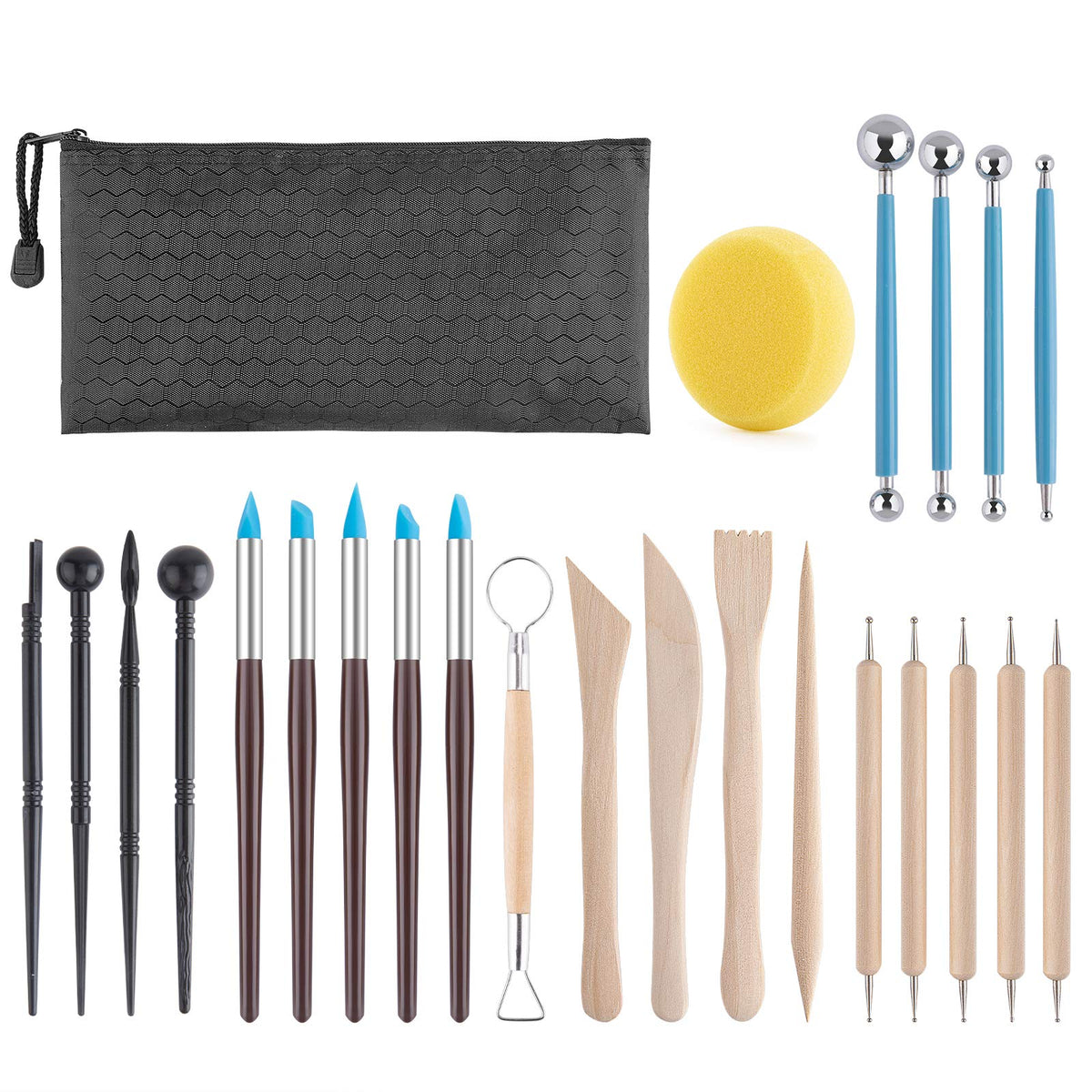 Luney 25PCS Polymer Clay Sculpting Tools Kit, Pottery Tools