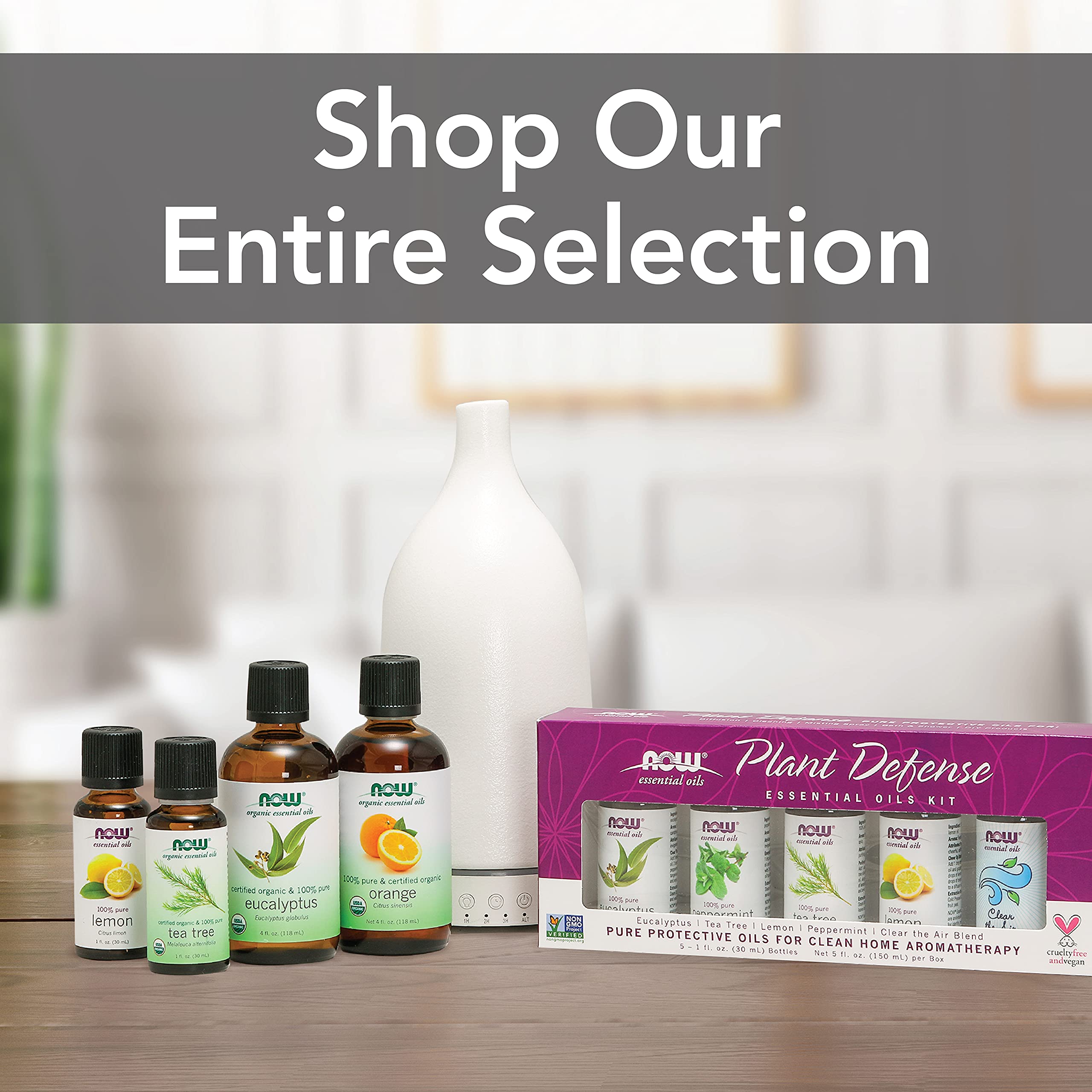Buy now NOW Essential Oils, Eucalyptus Oil, Clarifying Aromatherapy Scent, Steam Distilled, 100% Pure, Vegan, Child Resistant Cap, 1-Ounce at indiglob india