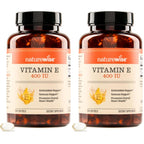 NatureWise Vitamin E 400 IU Softgels (180mg DL-Alpha) - Dairy, Gluten & Soy Free - Non-GMO Antioxidant-Rich Dietary Supplement for Skin, Heart, and Immune Health Support - 4-Month Supply, 120 Count