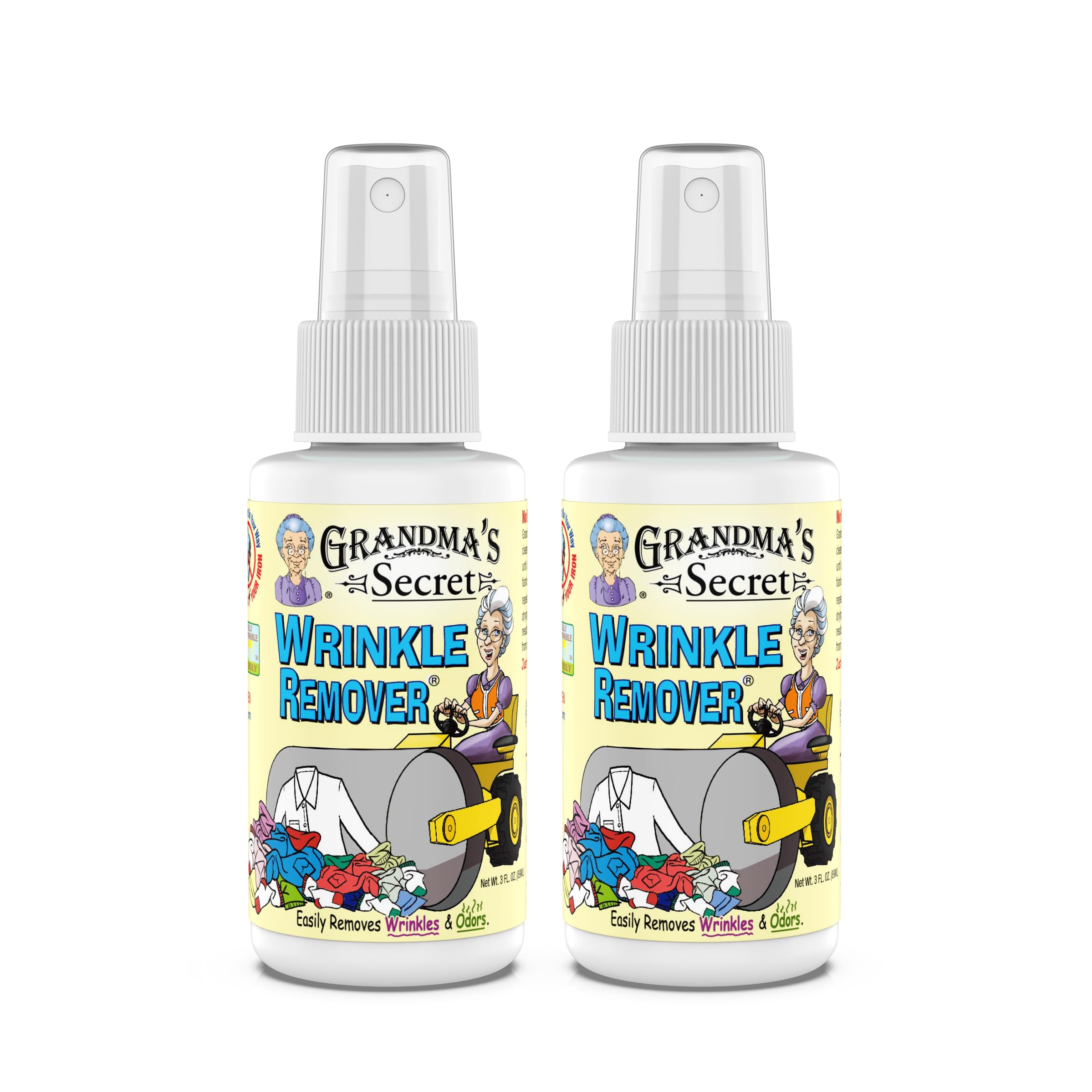 Buy now Grandma's Secret Spot Remover for Clothes - Chlorine, Bleach and Toxin-Free - Fabric Stain Remover Removes Oil, Paint, Blood and Pet Stains – 2 Ounce, Pack of 2 Wrinkle Remover 3.00 Fl Oz (Pack of 2) at indiglob india