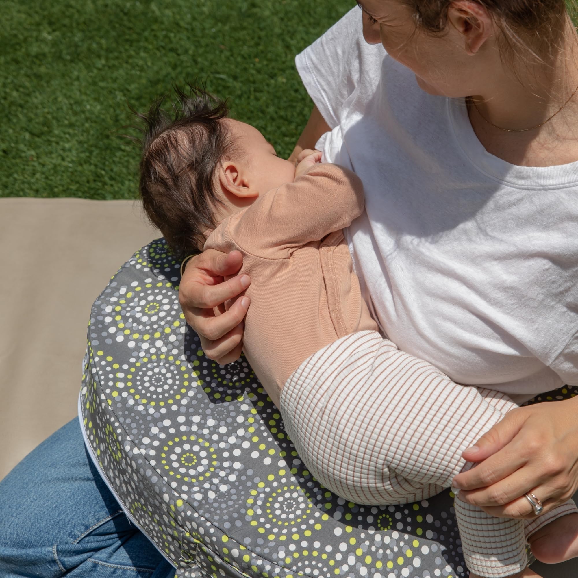 Buy now My Brest Friend Original Nursing Pillow Cover - Slipcovers for Baby - Adjustable Fit, Easy Care, Durable - Original Nursing Pillow Not Included, Fireworks at indiglob india