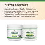Collagen Peptides Powder, Type I, II + III, Skin, Hair + Joint, 16 oz | Skin, Hair, Nail + Joint Supplement, Types I, II + III, 11g Protein + 0g Carbs (Keto), Grass-Fed, Truly Unflavored