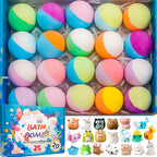 20 Pack Unicorn Bath Bombs for Kids Girls with Toys inside Kids Bath Bombs with Surprise Birthday Gifts for Girls Age 3 4 5 6 7 8 9 10 Years Old Bubble Bath Organic Natural Christmas Stocking Stuffers