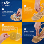 Buy now 2 Pair Metatarsal Pads - Ball of Foot Cushions for High Heel Comfort - Heel Inserts - 0.12in Thick Morton's Neuroma Relief Pads - Foot Pads for Balls of Feet at indiglob india