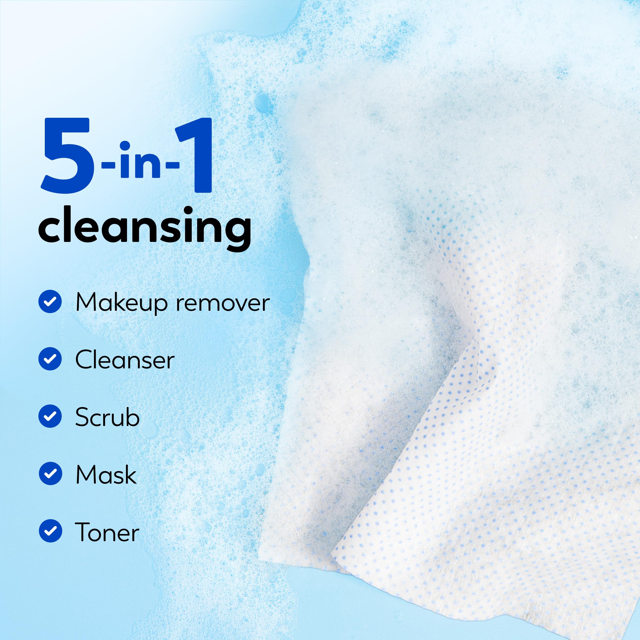 Olay Makeup Remover Wipes, Daily Facials Deep Clean Face Cleanser for Normal to Oily Skin, Alcohol & Fragrance Free, Soft Face Wash Towels, Travel Essentials for Women, Convenient Dry Cloths, 66 ct