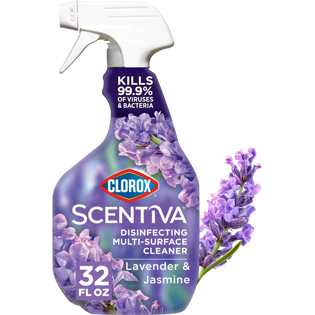 Buy now Clorox Scentiva Disinfecting Multi-Surface Cleaner, Lavender and Jasmine, 32 Fl Oz (Pack May Vary) at indiglob india