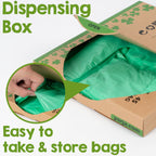 1.6 Gallon Tie Handles Compost Trash Bags 120 Food Scrap Bags, Compostable Kitchen Waste Bags with Europe EN13432 & ASTM D6400 Certified