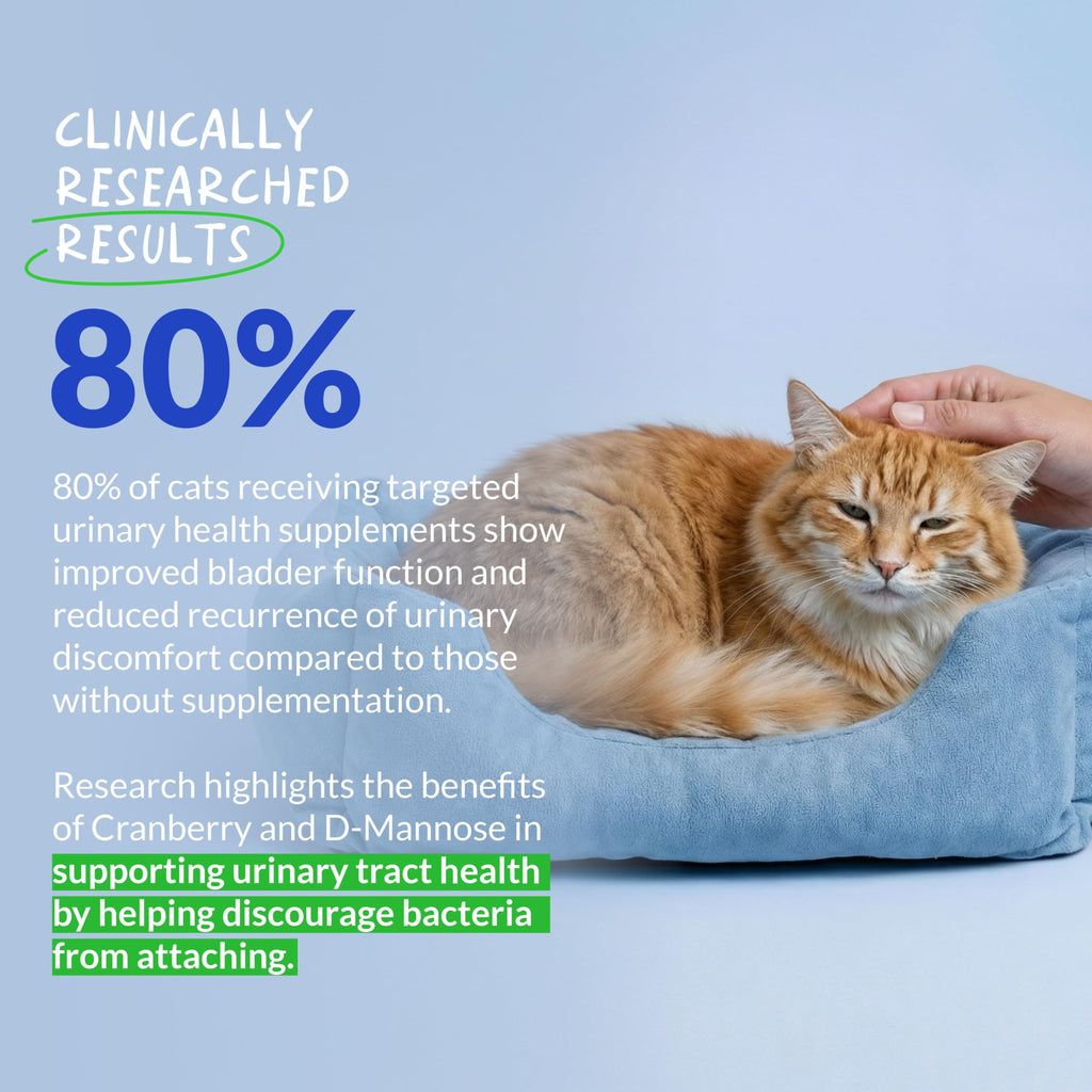 Cranberry Supplement for Cat UTI Treatment & Bladder Support with D-Mannose