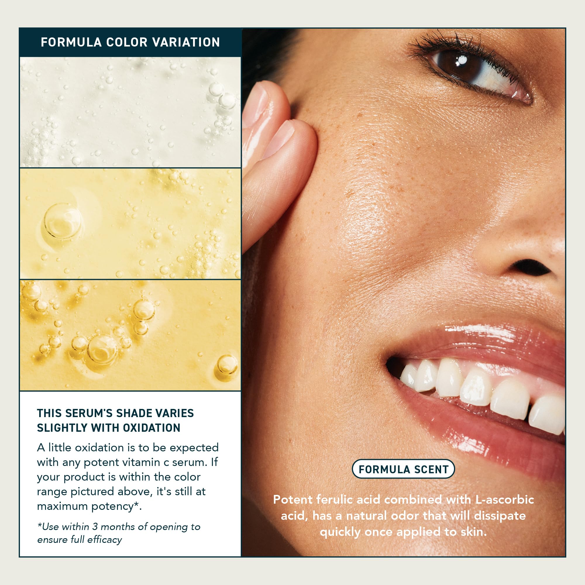 Prequel Skin Vitamin C Serum, L Ascorbic Acid Ferulic Acid Niacinamide Face | Vitamin C Serum for Face with L-Ascorbic Acid, Ferulic and Niacinamide for Facial Skincare, Smooth Texture and Firm Skin