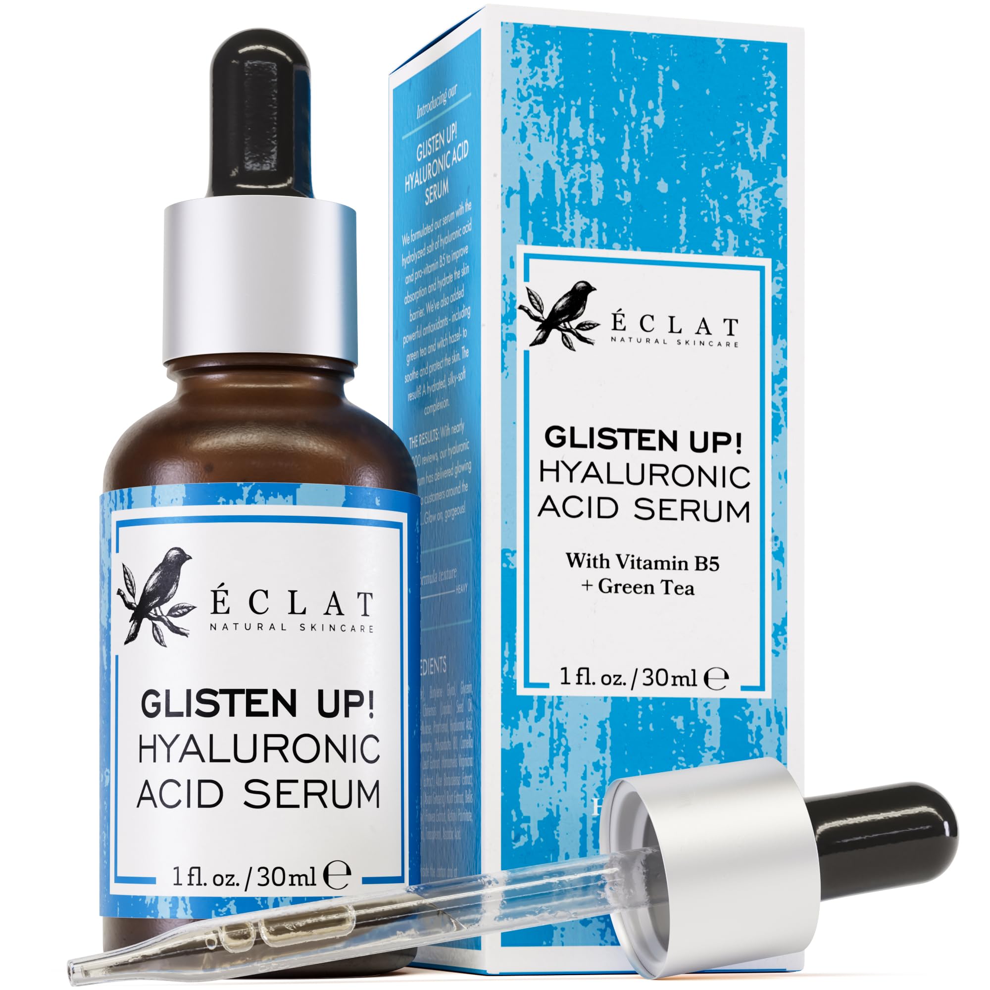 Eclat Skincare Vitamin C Serum - Skin Care for Dark Spots, Vitamin C Serum for Face with Hyaluronic Acid, Ferulic Acid, & Vit E - Anti Aging and Skin Brightening Vit C Formula for Face Care 1 Fl Oz