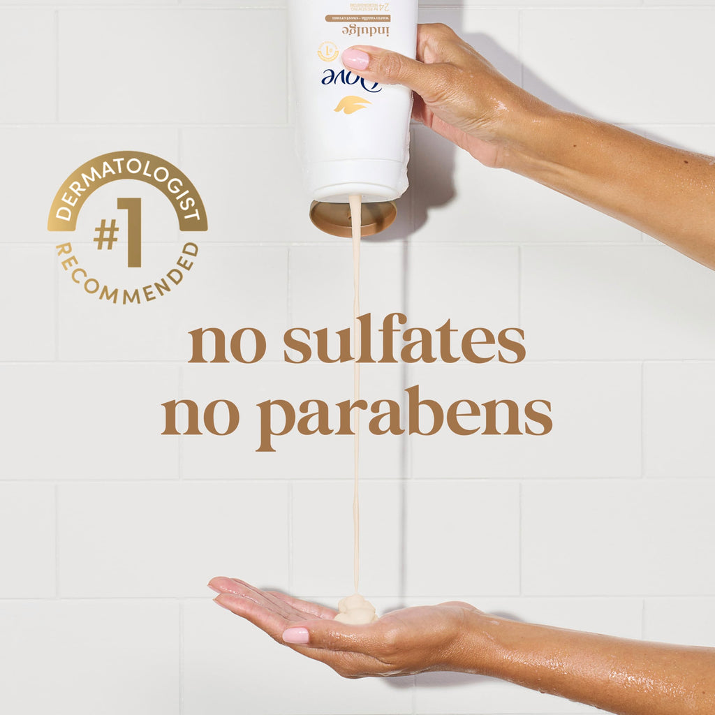Dove Body Wash Warm Vanilla & Sweet Cream 20 oz, Sulfate Free | Dove Warm Vanilla & Sweet Cream Body Wash nourishes skin with rich vanilla scent and MicroMoisture technology.