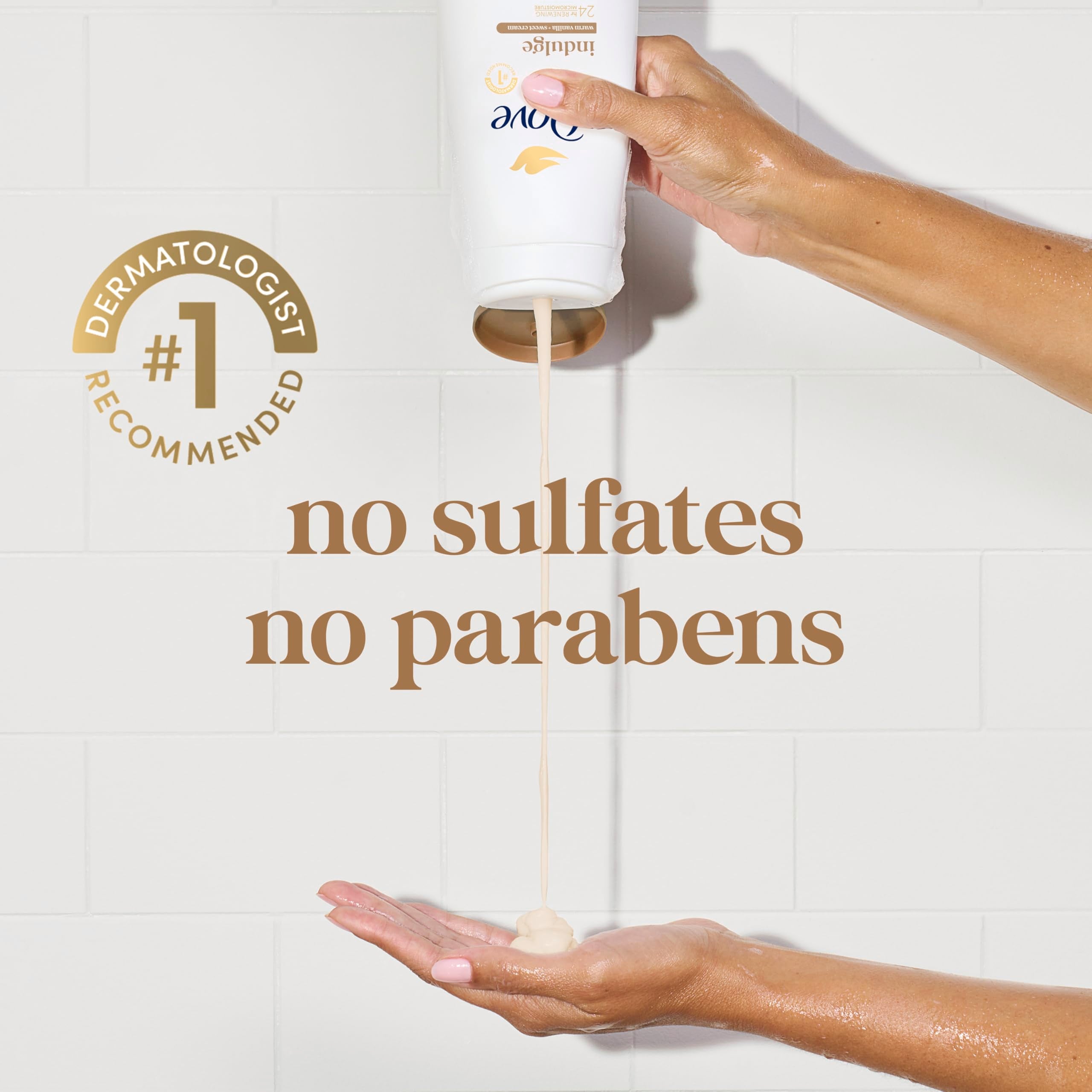 Dove Body Wash Warm Vanilla & Sweet Cream 20 oz, Sulfate Free | Dove Warm Vanilla & Sweet Cream Body Wash nourishes skin with rich vanilla scent and MicroMoisture technology.