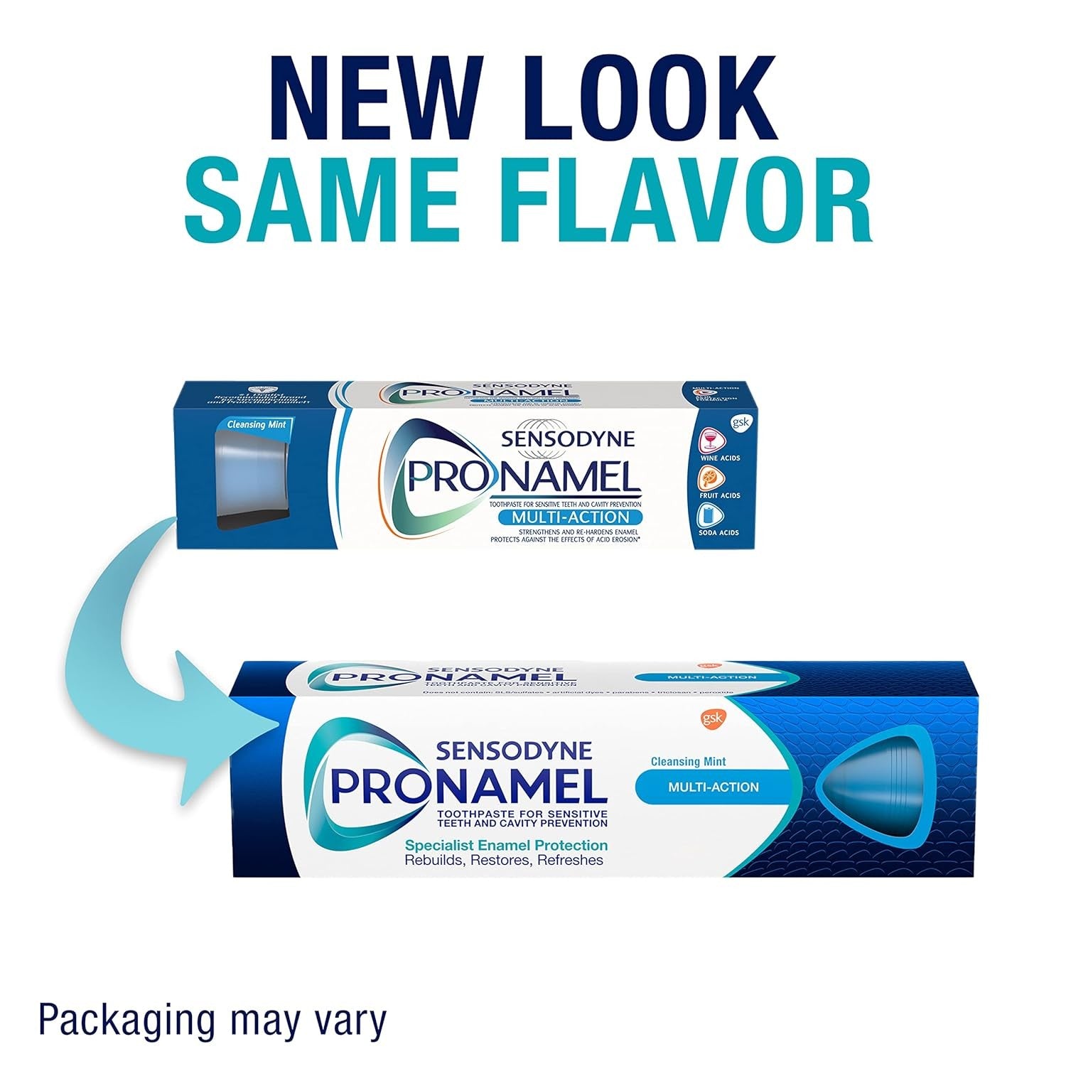 Buy now Sensodyne Pronamel Multi-Action Enamel Toothpaste for Sensitive Teeth, to Reharden and Strengthen Enamel, Cleansing Mint - 4 Ounces at indiglob india