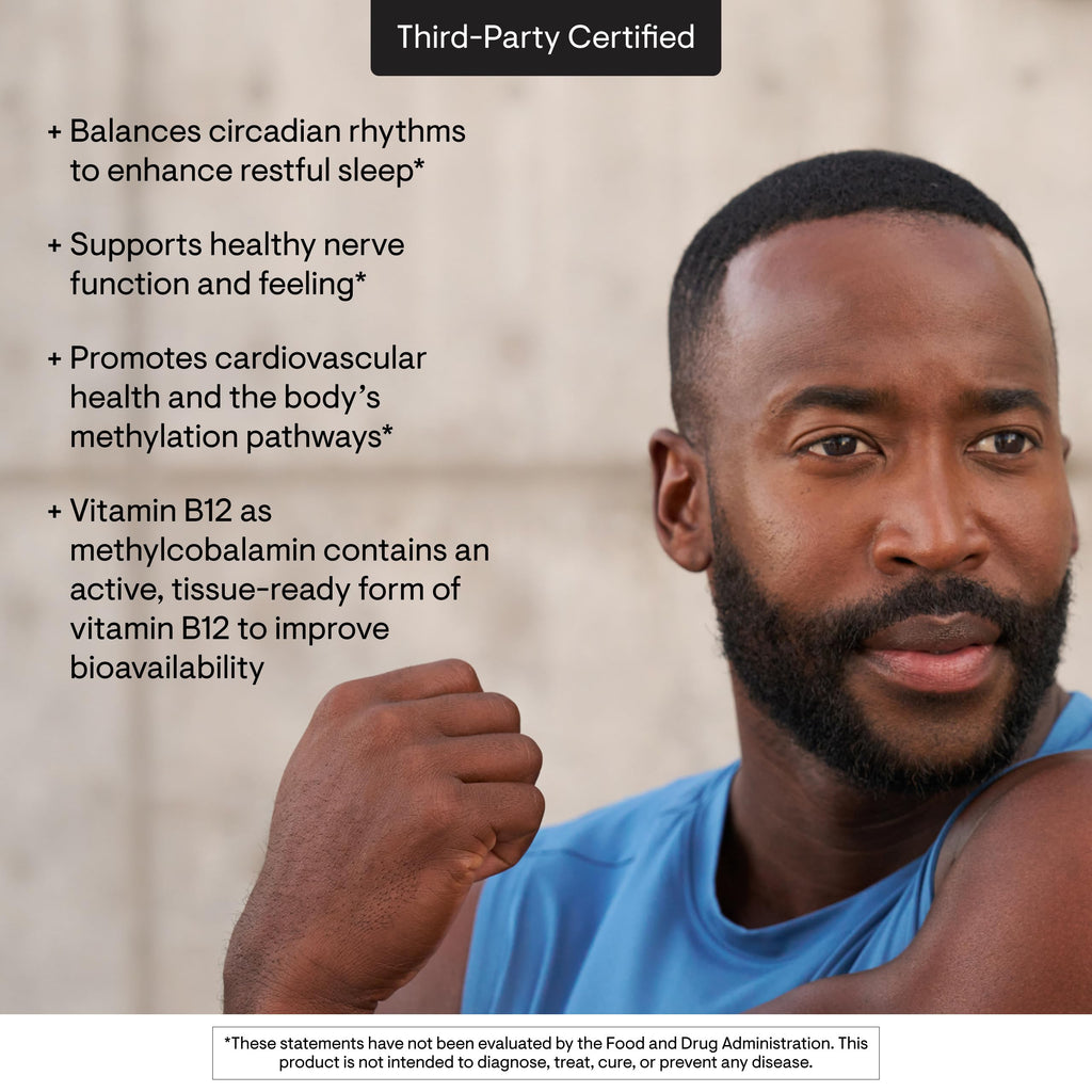 THORNE Vitamin B12 1,000 mcg, Active Methylcobalamin, 60 Capsules | Supports Methylation, Heart & Nerve Health, Cognitive Function & Healthy Homocysteine Levels*, NSF Contents Certified