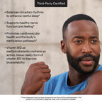 THORNE Vitamin B12 1,000 mcg, Active Methylcobalamin, 60 Capsules | Supports Methylation, Heart & Nerve Health, Cognitive Function & Healthy Homocysteine Levels*, NSF Contents Certified