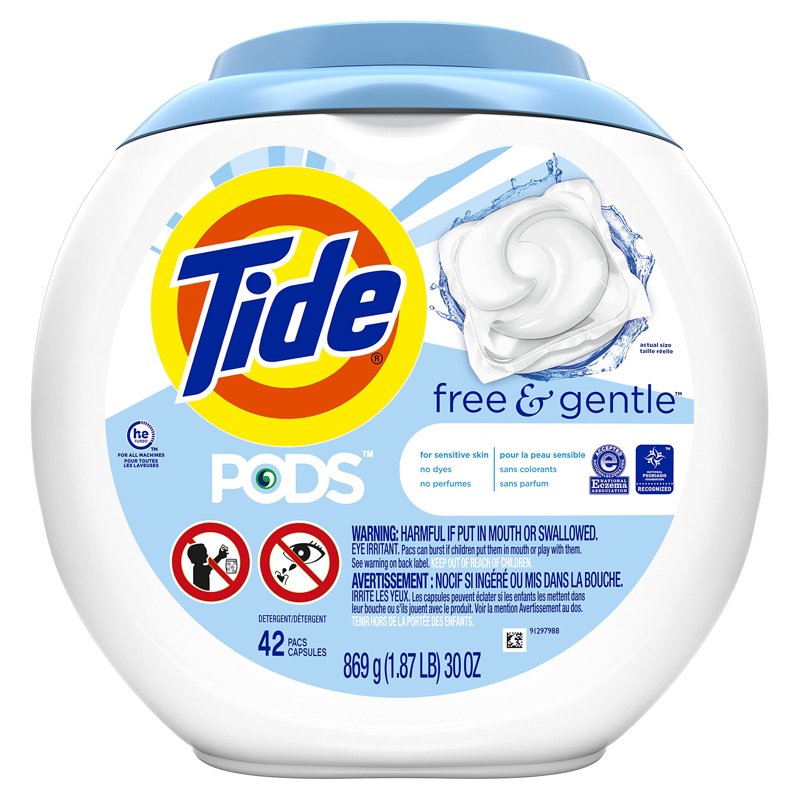 Buy now Tide PODS Free & Gentle Laundry Detergent Soap Pacs, 20 Count, Tide PODS Laundry Detergent 42 Count (Pack of 4) at indiglob india