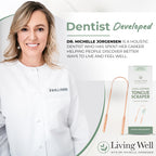 Living Well with Dr. Michelle Copper Tongue Scraper for Adults & Kids