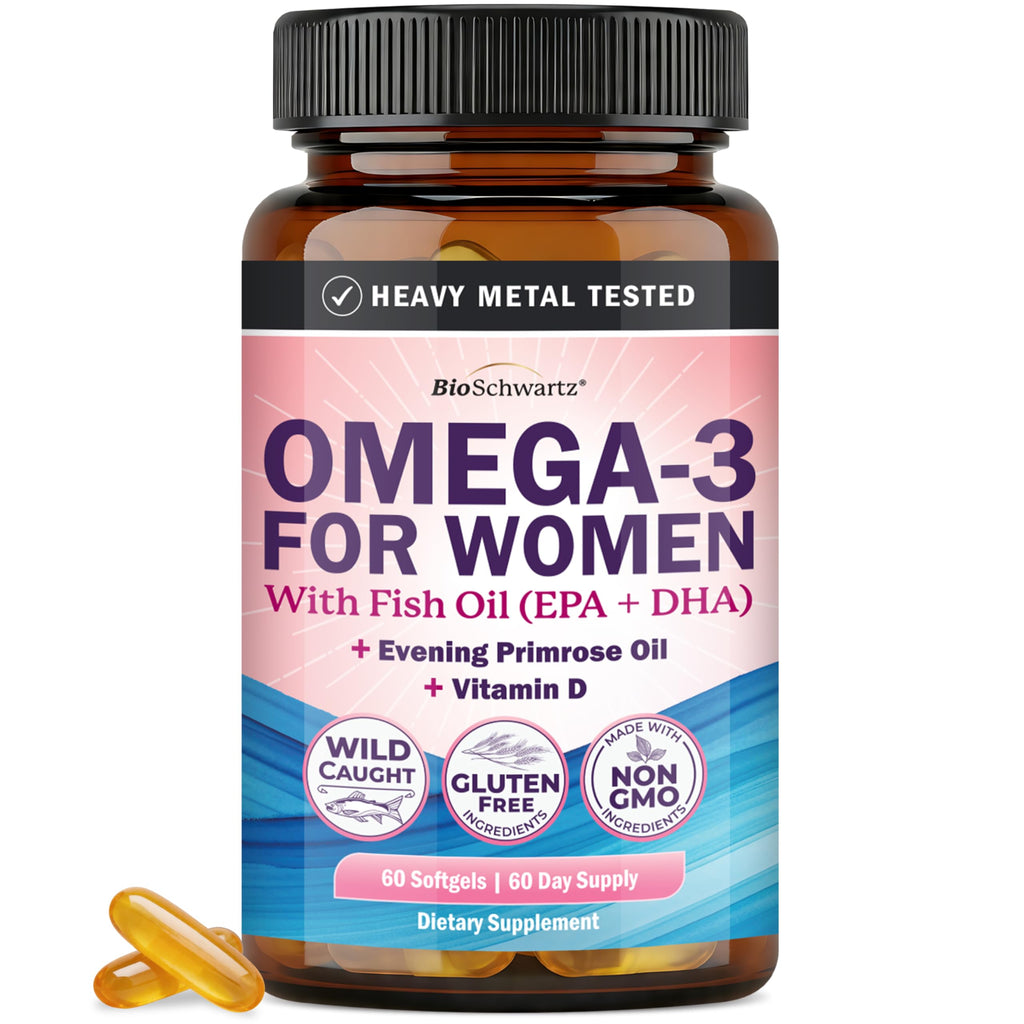 Triple Strength Omega 3 Fish Oil 3000mg for Women and Men, 180 Softgels | High Potency Omega 3 Supplement, Burpless Lemon Flavor Fish Oil - 2250mg Essential Fatty Acids with DHA & EPA, Wild Caught