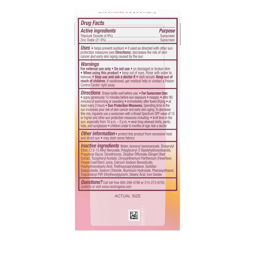 Buy now Neutrogena Purescreen+ Invisible Daily Defense Mineral Sunscreen for Face with SPF 30, Broad Spectrum Mineral Sunscreen with Vitamin E, Water Resistant, Fragrance-Free, 1.4 fl. oz at indiglob india