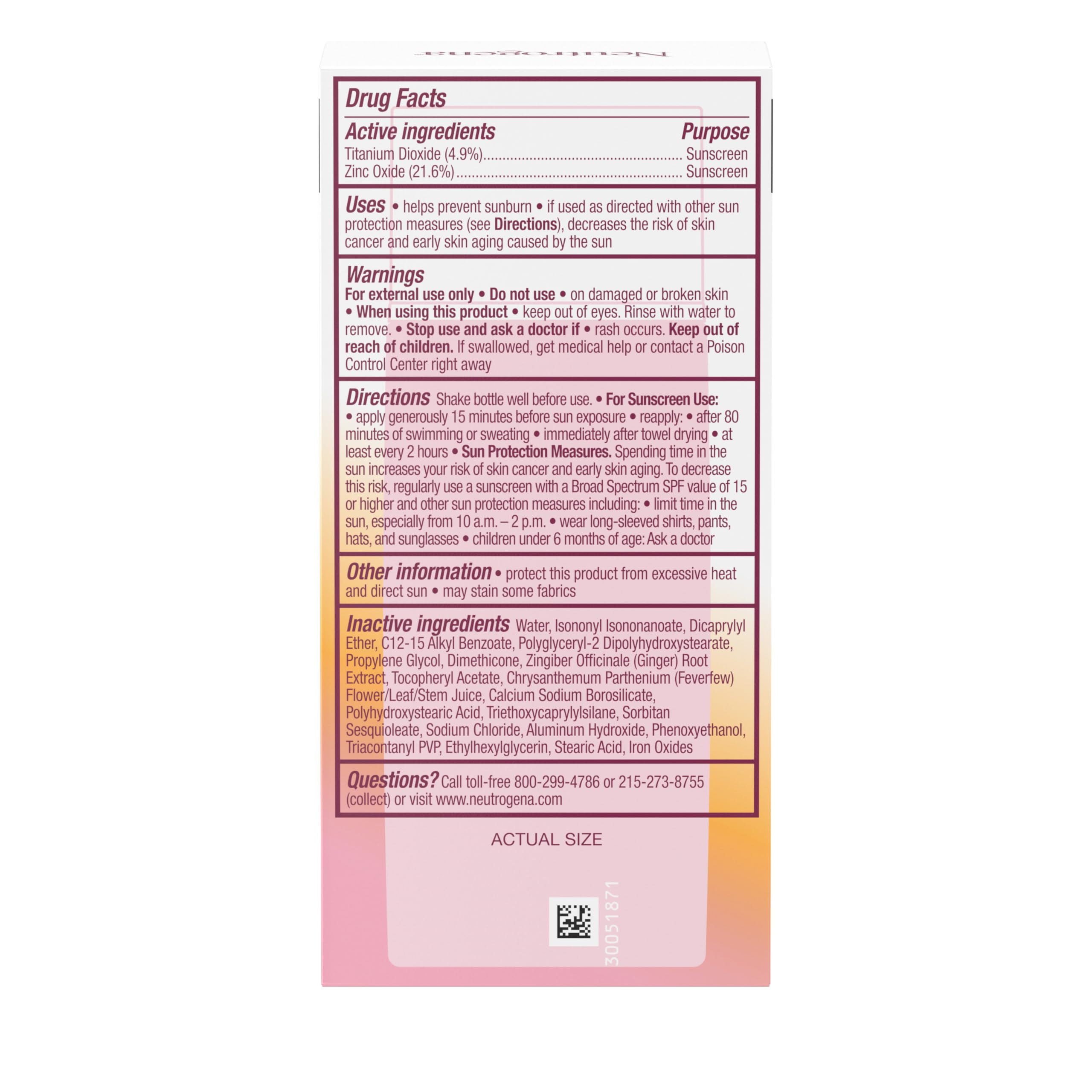 Buy now Neutrogena Purescreen+ Invisible Daily Defense Mineral Sunscreen for Face with SPF 30, Broad Spectrum Mineral Sunscreen with Vitamin E, Water Resistant, Fragrance-Free, 1.4 fl. oz at indiglob india