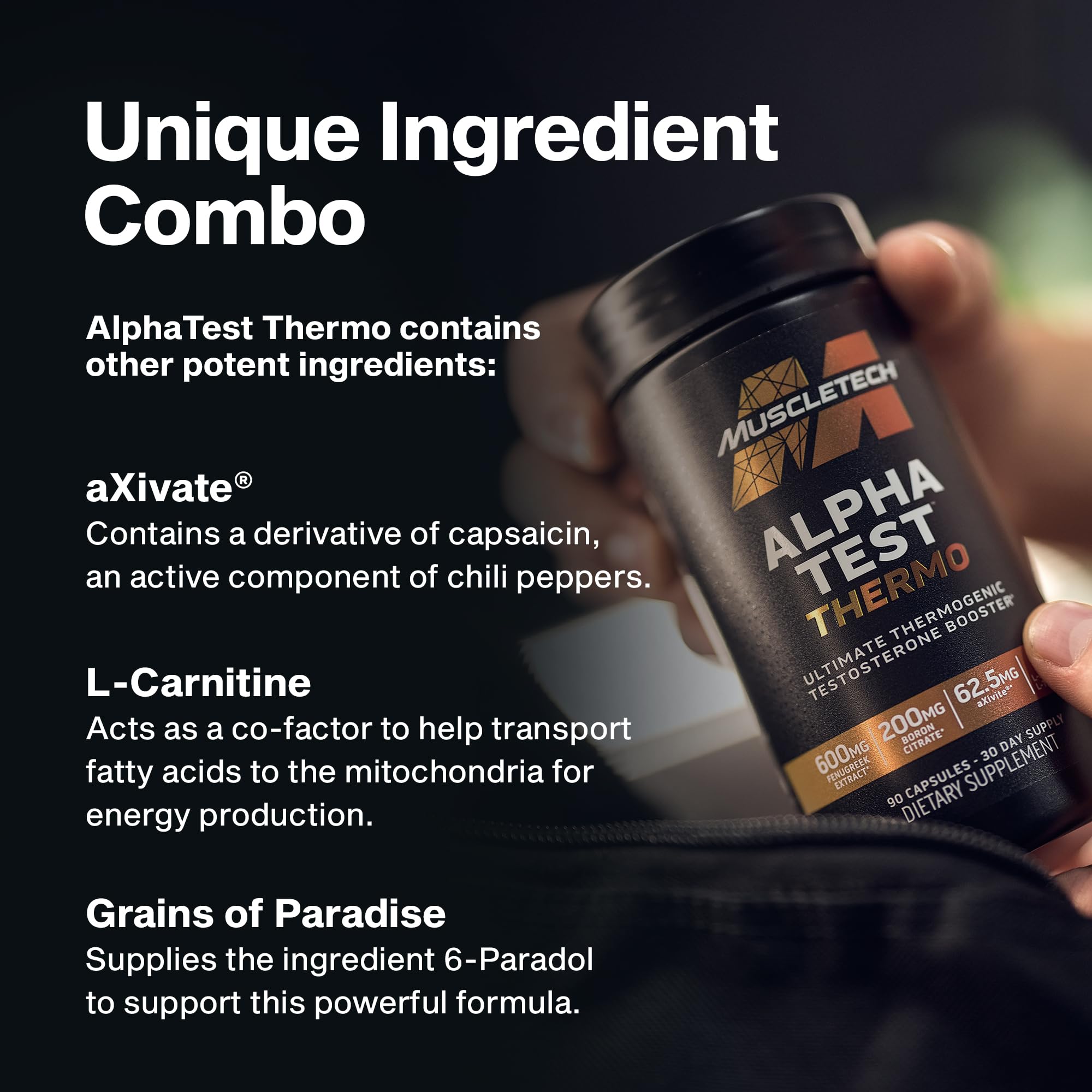 Buy now MuscleTech Thermogenic Testosterone Booster for Men, AlphaTest Thermo - T-Boost Mens Supplement with Tribulus Terrestris - Male Gym Workout Supplements for Muscle Growth, Stamina & Energy - 90 Pills at indiglob india