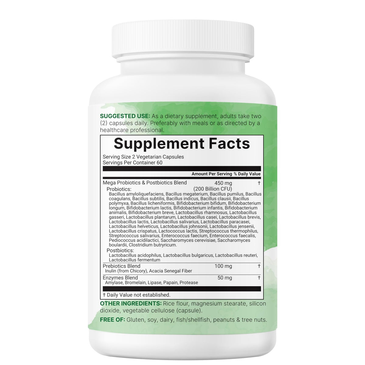 Micro Ingredients Probiotics 200 Billion CFU, 120 Veggie Capsules | Mega Probiotics for Men & Women | 40 Strains with Prebiotics, Postbiotics & Digestive Enzymes | Gut, Immune & Digestive Health