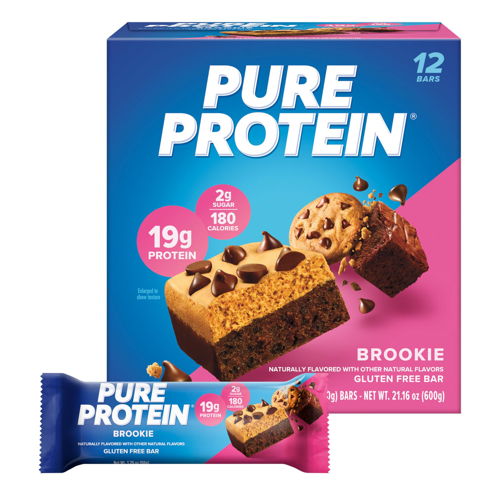 Buy now Pure Protein Chocolate Peanut Caramel Protein Bars â€“ 20g Protein, 3g Sugar, 190 Calories (12 count) Low Sugar* High Protein Snack - Gluten Free - Perfect for a Healthy Snack at indiglob india