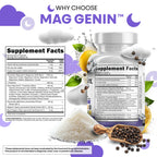 Clean Nutraceuticals Magnesium Glycinate Complex 1000mg with L-Theanine 200mg Apigenin 50mg Citrate Taurate Supplement (60 Count (Pack of 2))