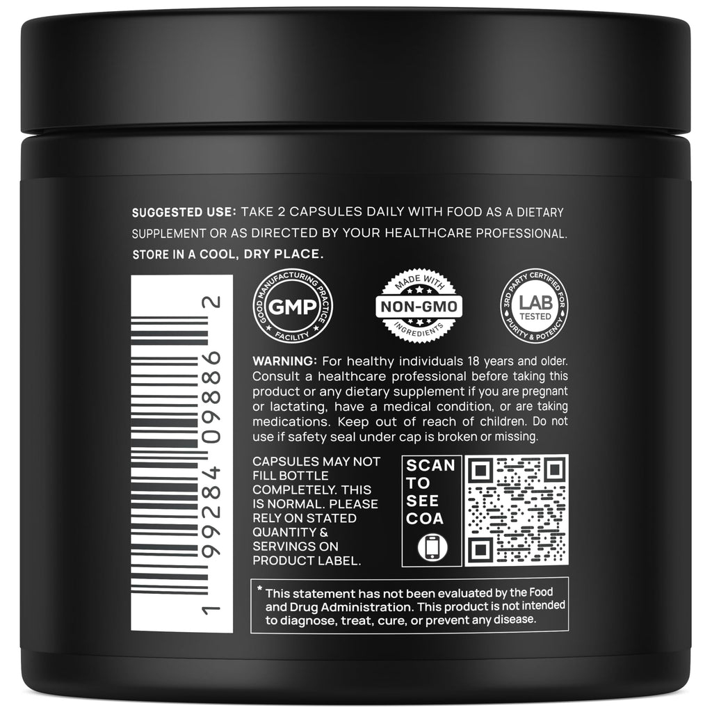 100x Strength Black Shilajit for Men w. 10% Tongkat Ali & Ashwagandha