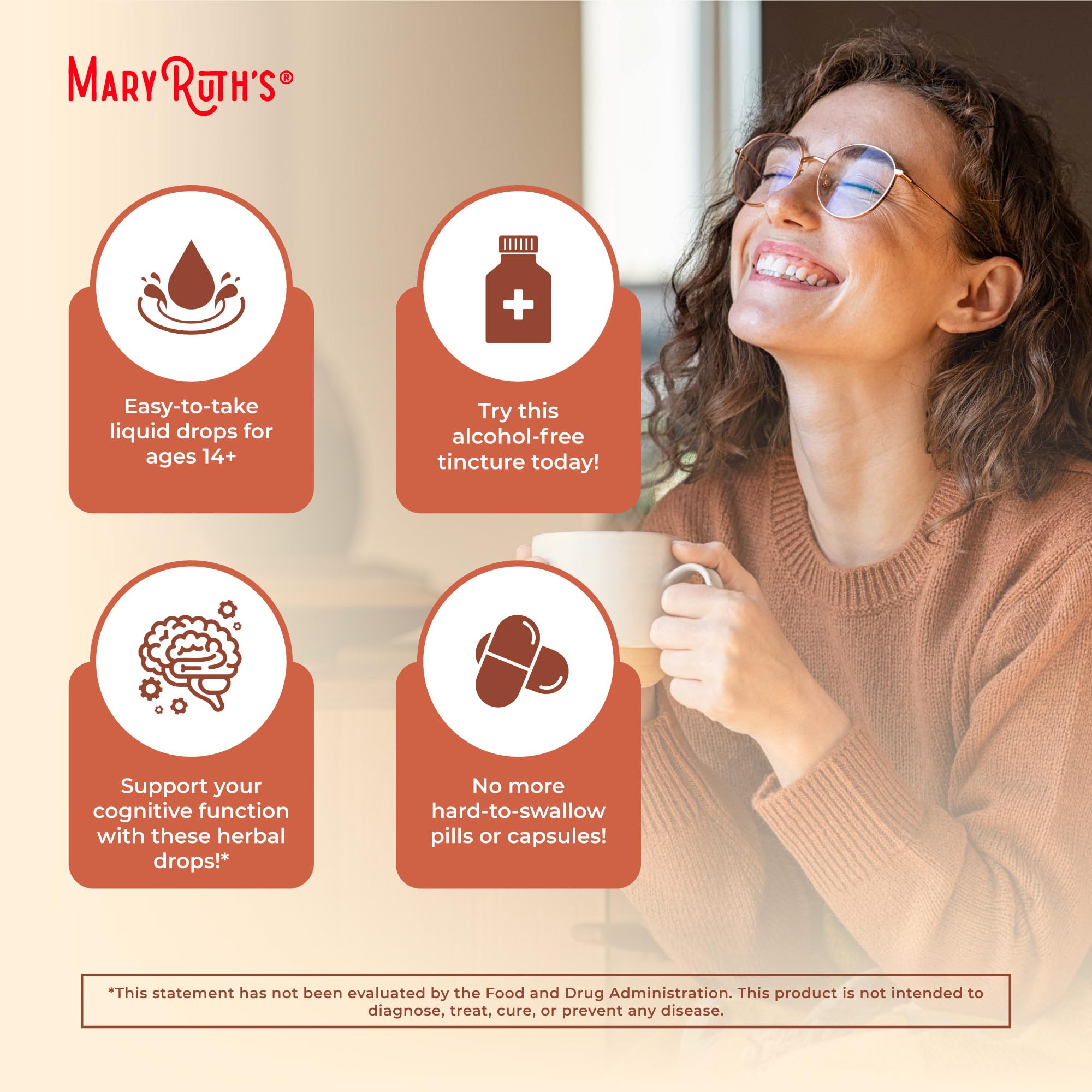 MARYRUTH'S Ashwagandha Root Liquid Drops, Mood & Stress Support Supplement | Mood & Stress Support Supplement, Calm & Relaxation, 590mg Ashwagandha, Adaptogen & Nervine, Vegan