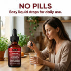 7-in-1 Complex Liquid Drops - Berberine with Ceylon Cinnamon, Chromium, Bitter Melon, Turmeric, Panax Ginseng & Glucomannan, Herbal Metabolic Support Supplement - 2fl oz