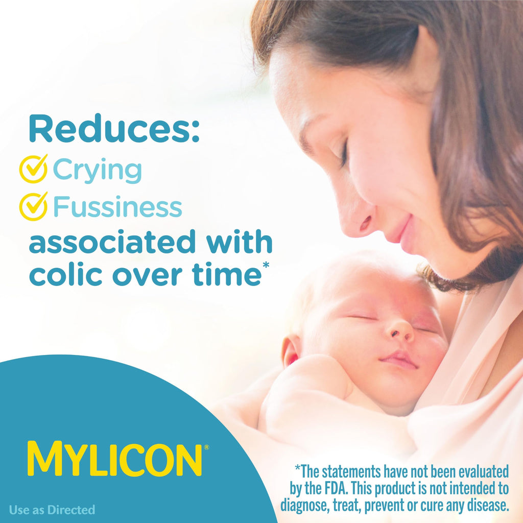 Infants' Mylicon Daily Probiotic Drops, for Colic and Fussiness, 8mL, 21 Daily Doses | Daily probiotic drops help relieve crying & fussiness from colic - Support digestive and immune health - 21 daily doses