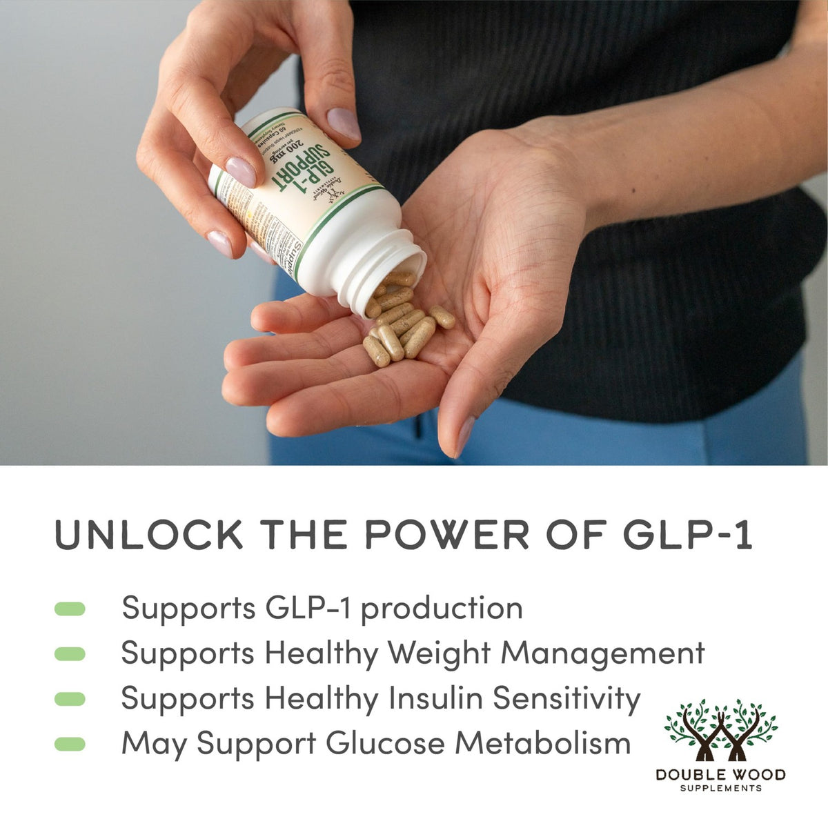 GLP-1, Clinically Studied Eriomin, Appetite + Metabolic, 60 Capsules