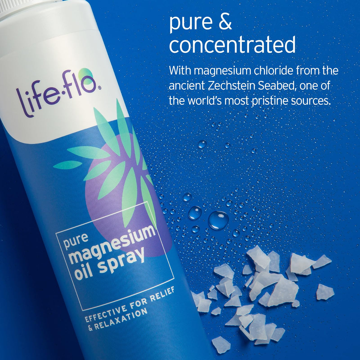 LIFE-FLO Magnesium Lotion & Pure Oil Spray Bundle, Unscented, 8oz, 2 Pack