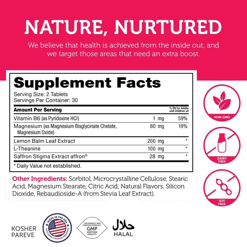 Zahler ChildCalm - Supports Calm State & Soothing Effect for Kids - Chewable Magnesium Tablet to Support Good Sleep - Kosher, Non-GMO, Dairy-Free & Soy-Free - Fruit Punch, 60 Tablets, 30 Servings
