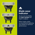 Buy now Philips Norelco OneBlade 360 Blades, Genuine Replacement Blades for OneBlade Electric Shaver and Trimmer, 4 Pack, QP440/80 at indiglob india