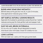 JUST FOR MEN Touch of Gray Mustache & Beard, Dark Brown & Black (1 Pack) | Touch of Gray Mustache & Beard dark brown/black instantly blends away gray for subtle salt & pepper look. Easy application.