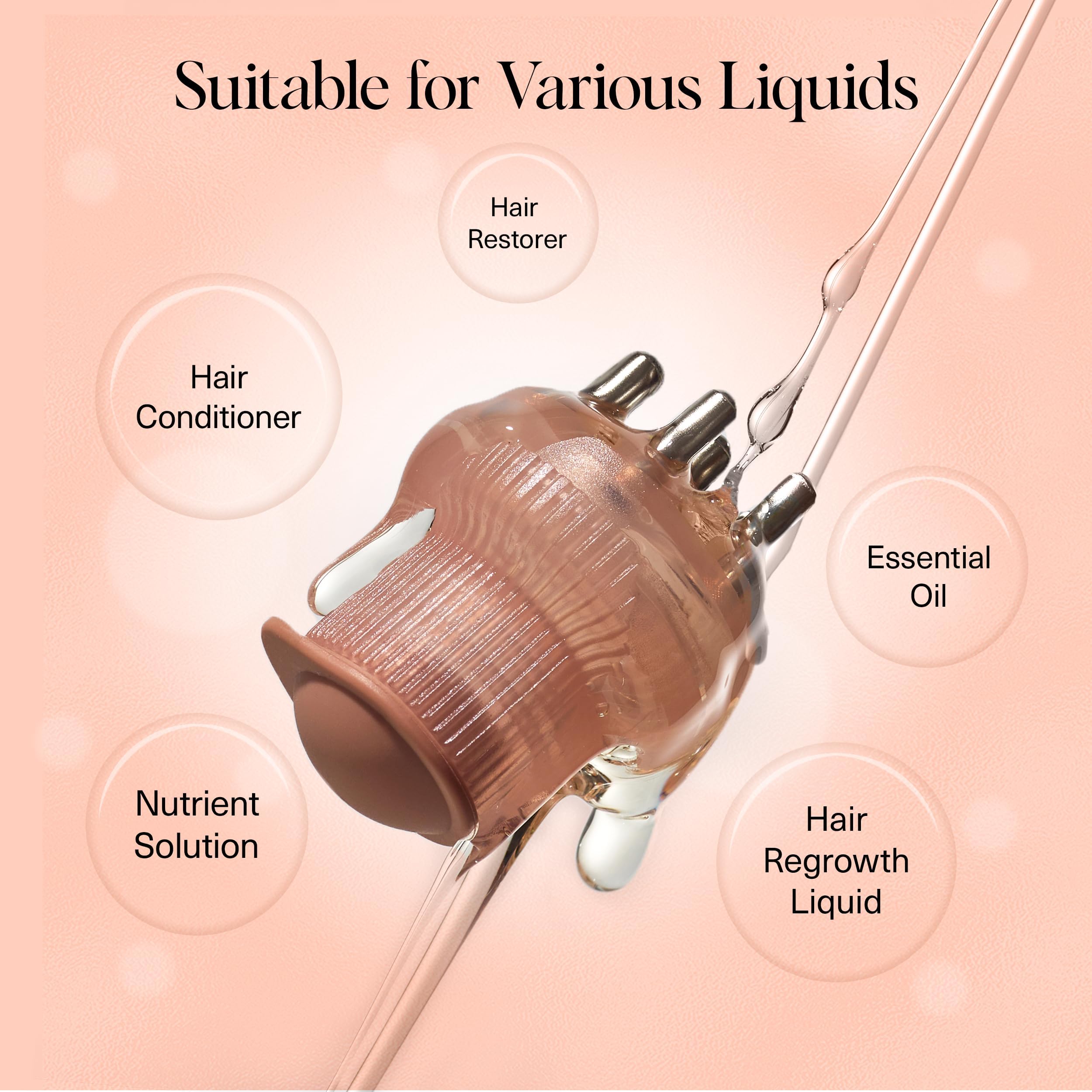 Buy now Kitsch Scalp & Hair Oil Applicator â€“ Stainless Steel Bristles Scalp Oil Applicator for Even Distribution, Mess-Free Oiling & Head Massager Scalp â€“ Precision Hair Care Tool for Roots & All Hair Types at indiglob india