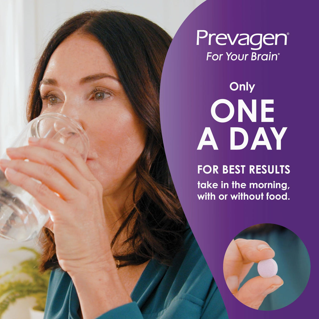 Prevagen Regular Strength Mixed Berry Chewables with Storage Box, 1-Pack | For Your Brain, 1 Month Supply, 10mg Apoaequorin, 50mcg Vitamin D3, 30 Tablets per Bottle