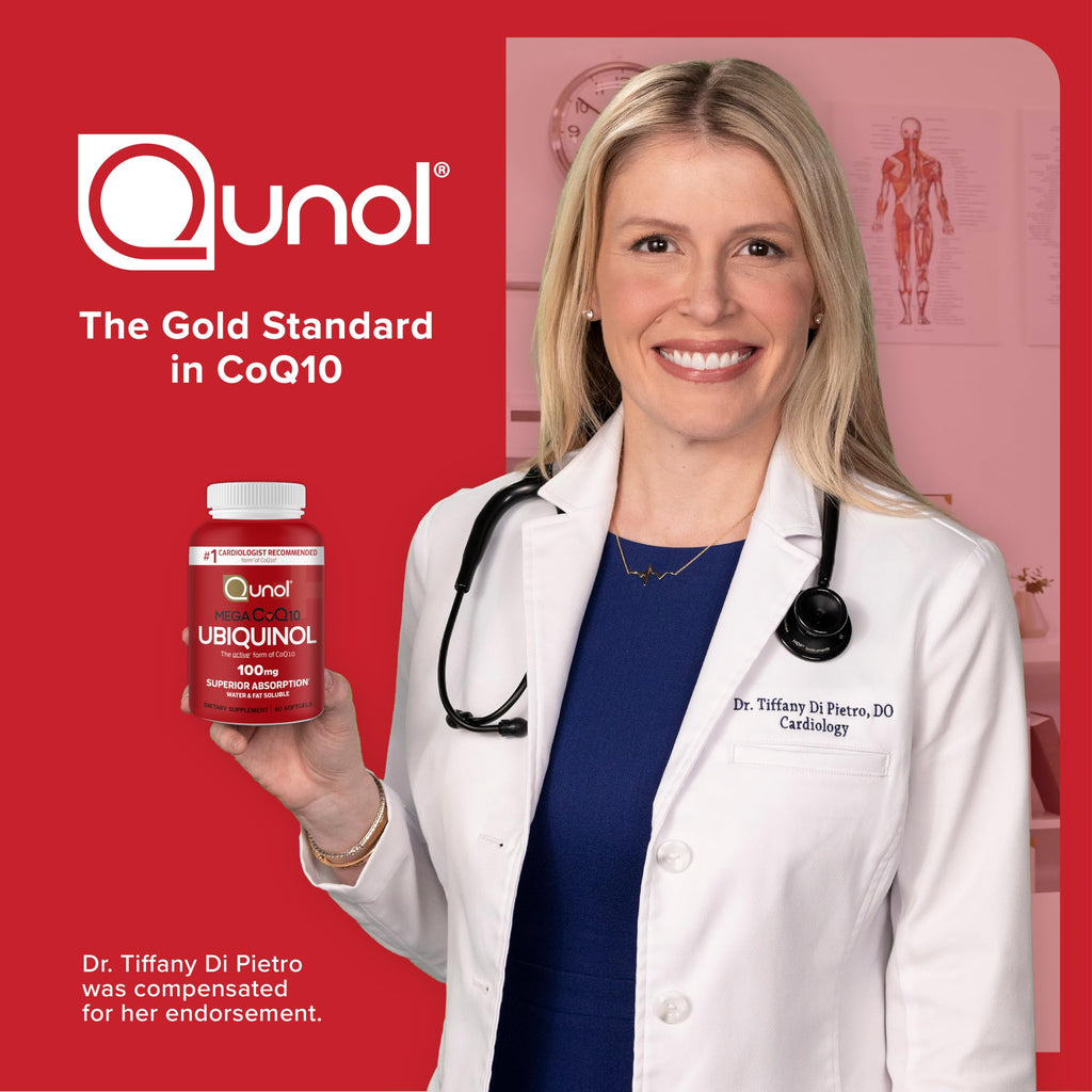 Qunol Mega Ubiquinol CoQ10 100mg, Superior Absorption, 120 Softgels | #1 Cardiologist Recommended Supplement for Heart Health, Coenzyme Q10 Supplement to support Vascular Health & Cellular Energy