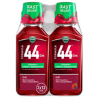 Buy now Vicks Formula 44 DM Cough & Congestion Liquid, Over-The-Counter Medicine, Day or Night, Cough Syrup, Powerful Cough and Congestion Relief, Cough Suppressant and Expectorant, Berry Flavor, 2x12 FL OZ at indiglob india