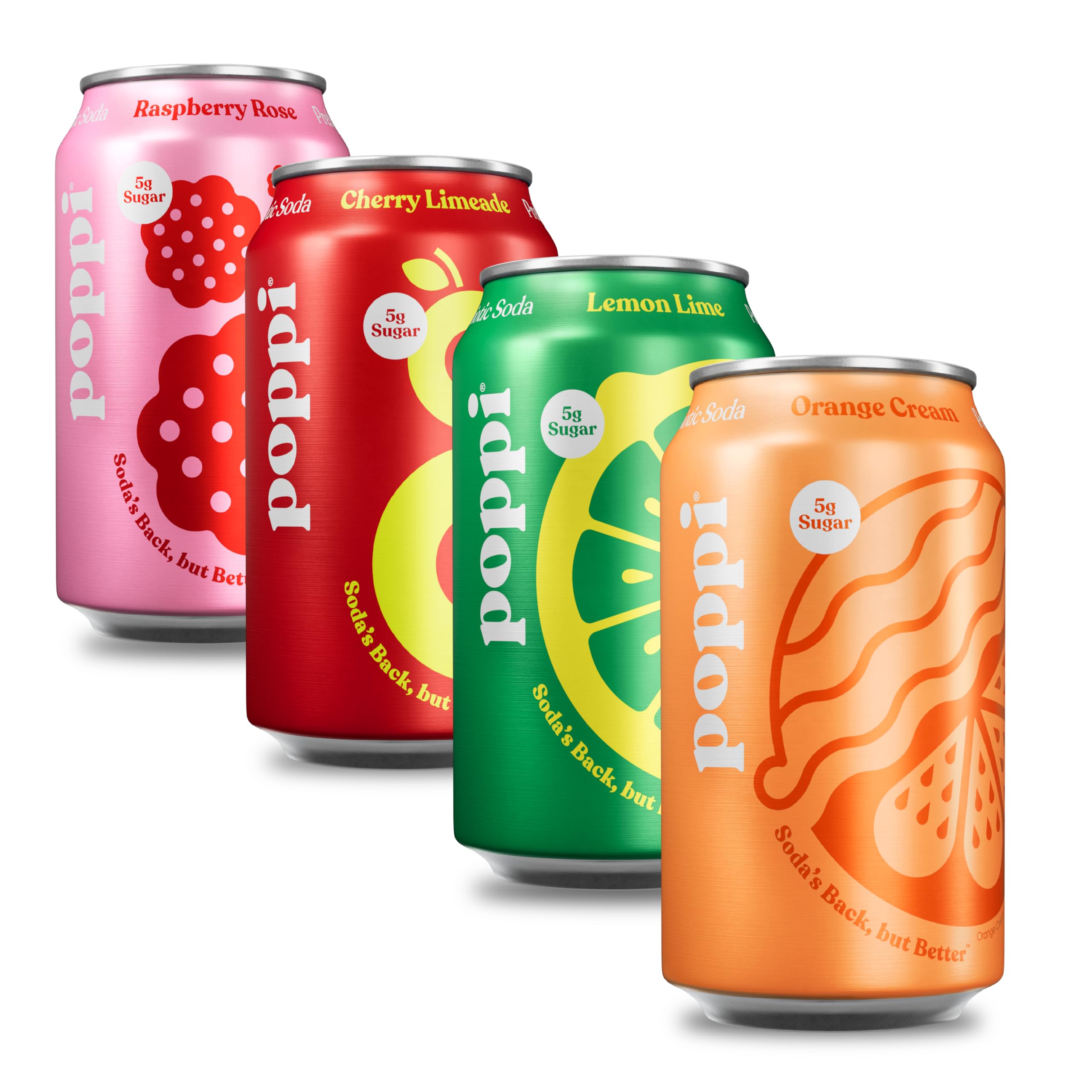 Buy now Poppi Sparkling Prebiotic Soda Beverage with Apple Cider Vinegar, Seltzer Water and Fruit Juice, The Classics Variety Pack, 12 Fl Oz, Pack of 12, Packaging May Vary (Variety) Trend Setters at indiglob india