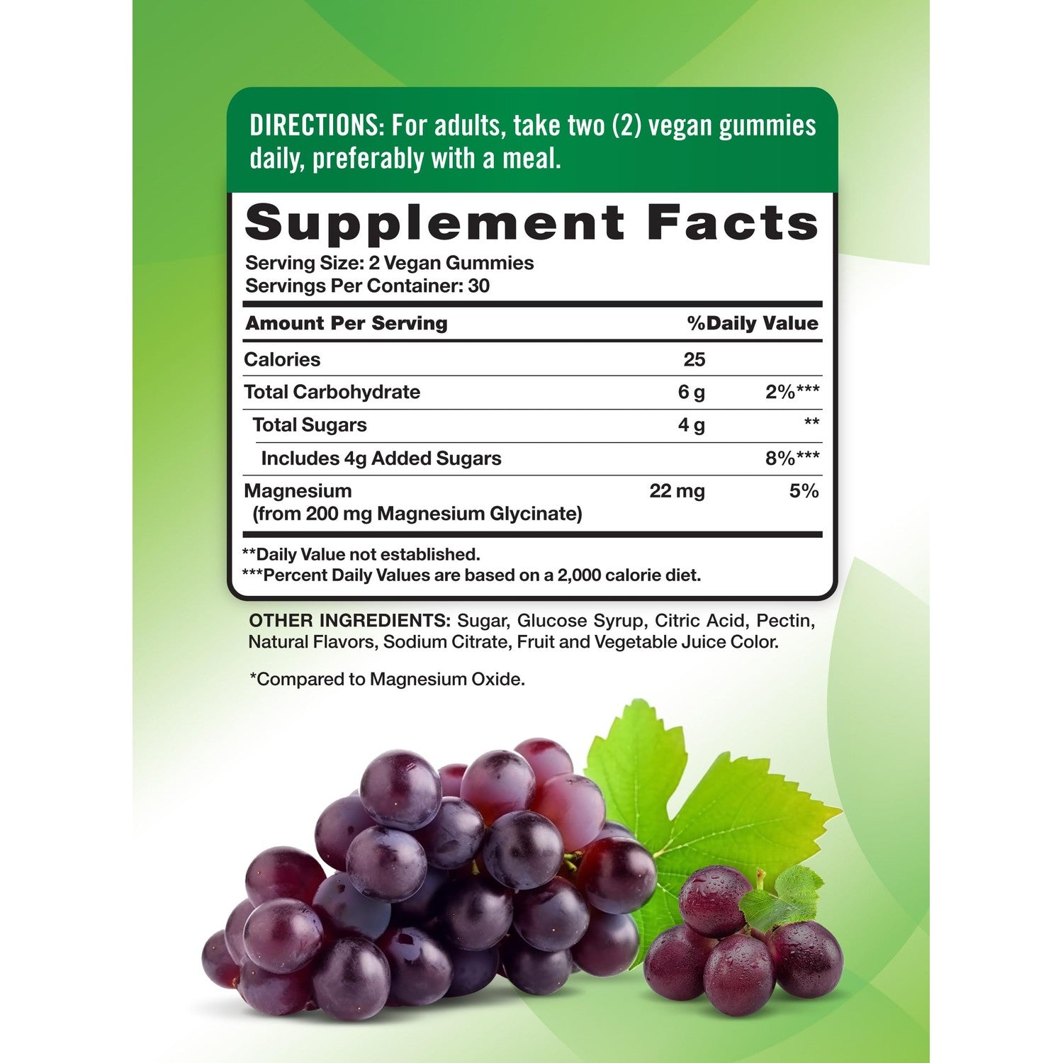 Nature's Truth Magnesium Glycinate Gummies for Adults | 200mg | 60 Count | Vegan, Non-GMO & Gluten Free Supplement | Grape Flavor