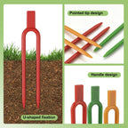 150 Pcs Reusable U-Shaped Plastic Garden pins Serve as Secure Anchor Clips for Plant cuttings, Effectively Supporting Strawberry Runners and Vines to Promote Rooting.
