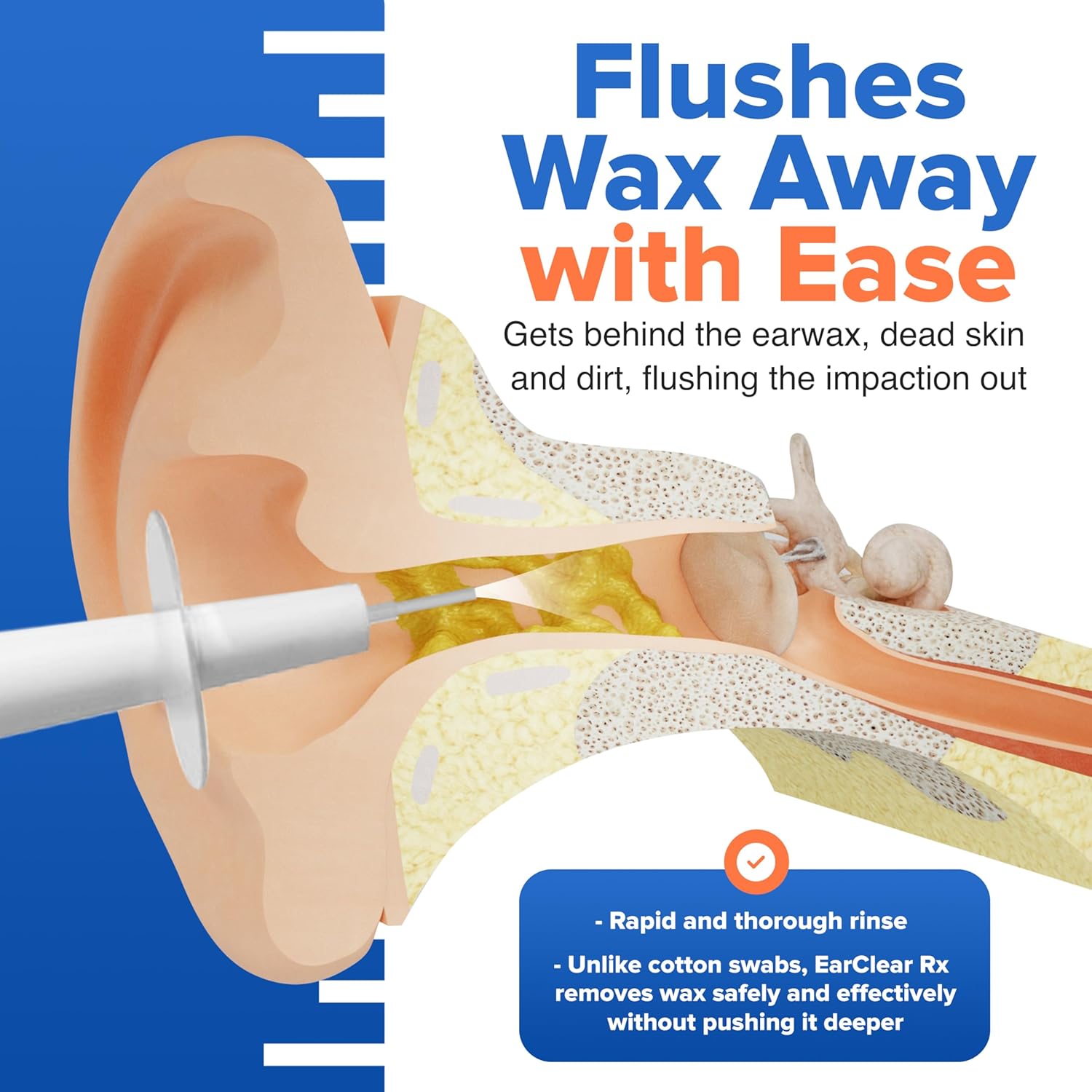 Buy now EarClear Rx Complete Ear Wax Removal & Cleaning Kit â€“ Safe, Gentle, Doctor-Recommended Ear Cleaning & Ear Wax Removal Kit for Adults & Kids â€“ Includes Bottle Washer, Basin & 20 Rigid & Flexible Tips at indiglob india